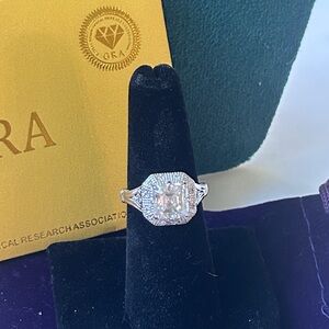 Certified 2.5 Moissanite carat Ring‎ size 7 VVSD